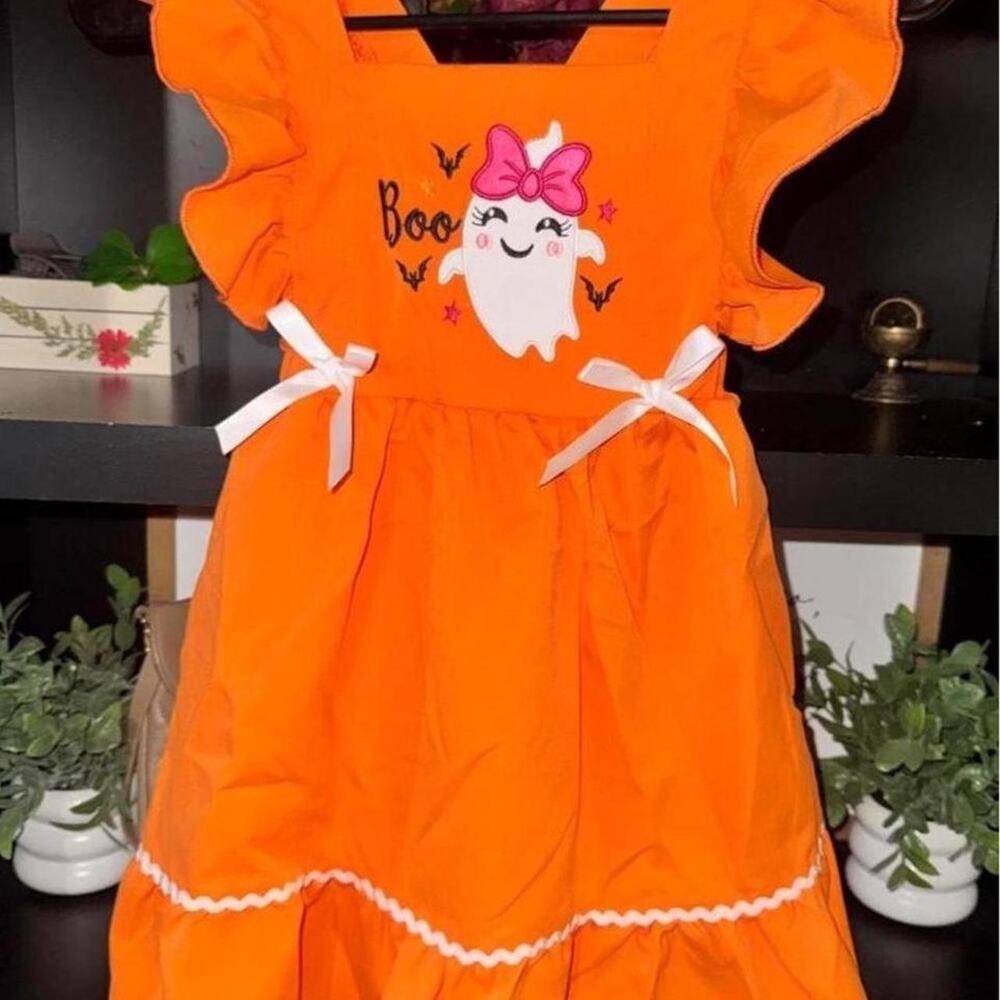 Little miss boo halloween dress